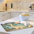 thumbnail image 6 of Yayeee Dish Drying Mat for Kitchen Counter Ultra Absorbent Easy Clean Pad 18x16", Dinosaur with Stars, 6 of 7