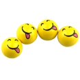 thumbnail image 2 of Tapas de Válvulas de Neumático TongiTap 4Kits 16 pzas 1.9x1.9cm Plástico ABS Amarillo Tapón de Emoji para Llantas., 2 of 5