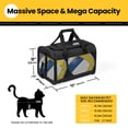 thumbnail image 3 of Conlun Cat Carrier,Foldable Soft-Sided Large Cat Carrier,Airline Approved Cat Carriers With Safety Leash,Comfort for Cat Travel Carrier,Black, 3 of 12