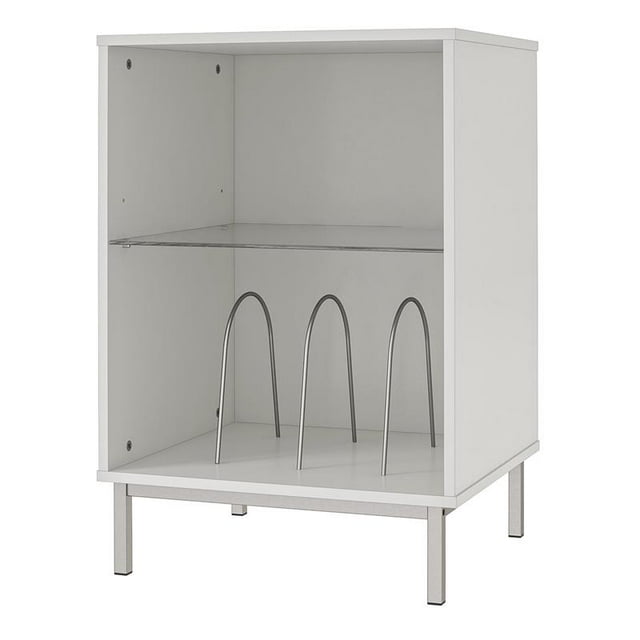 Ameriwood Home Support de Platine Vinyle Lumina en Blanc