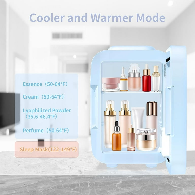 YASHE Mini Fridge and Personal Beauty Fridge, Mini Refrigerator