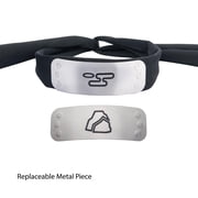 Naruto Cosplay Headband Replica Set With 4 Interchangeable Village Metal Plates