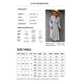 thumbnail image 7 of hirigin Women Casual Dress, V Neck Buttons Down Long Lantern Sleeve Dress, High Waist Ruffle Hem Stripe Midi Dress, 7 of 7