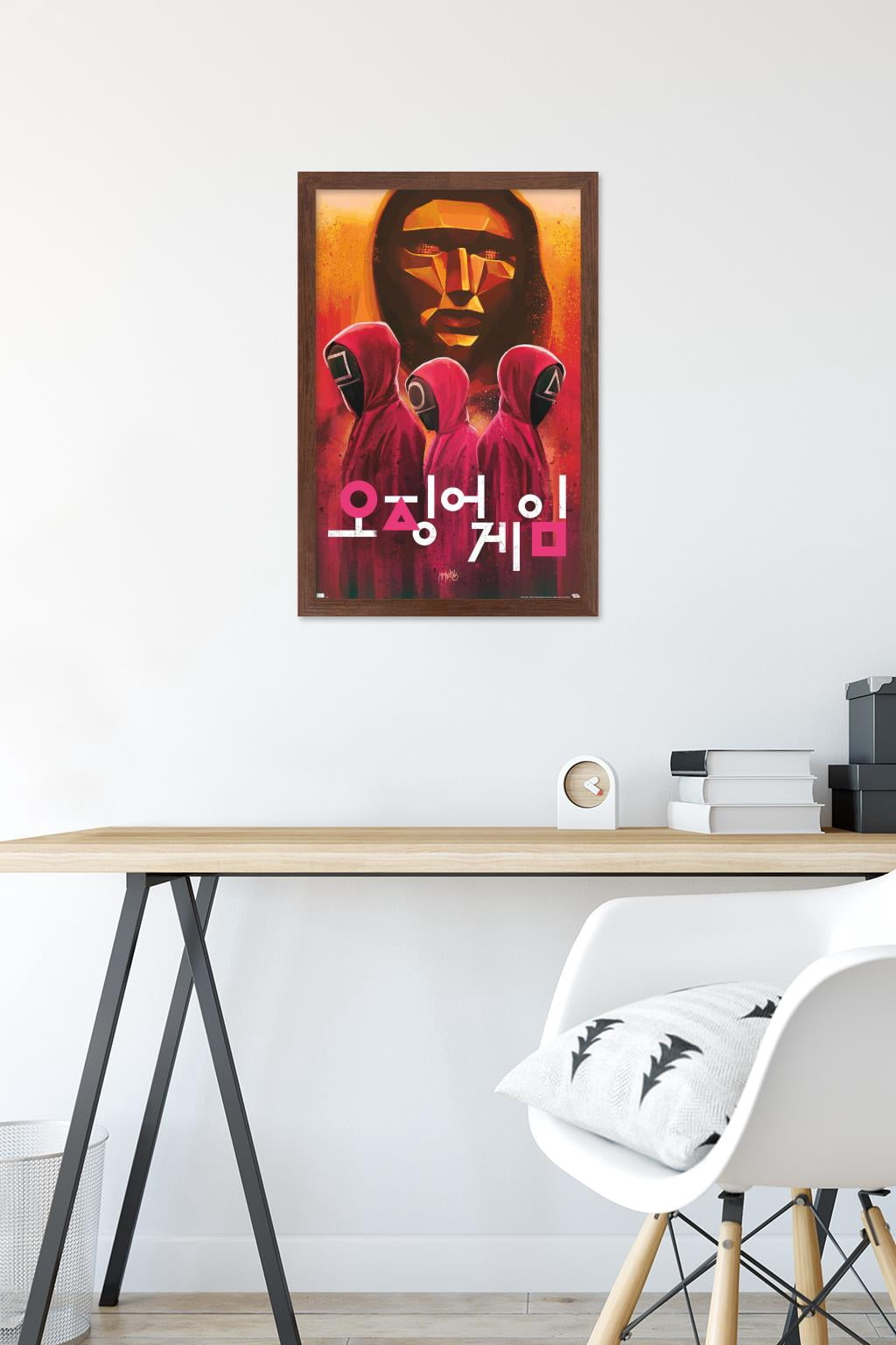 Netflix Squid Game - Evil Group Wall Poster, 14.725" x 22.375" Framed