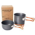 thumbnail image 1 of Miangastore 1 Set Aluminium Alloy Camping Pot Folding Handle Outdoor Pot Picnic Cookware, 1 of 9