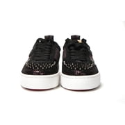 Christian Louboutin Version Black Happy Rui Spikes Flat Shoes/EU41/US8/Black