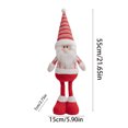 thumbnail image 2 of JLFNYA Long Leg Christmas Plush Doll 19.69 Inches/ 50 cm Snowman Santa Claus Christmas Doll Standing Plush Doll for Christmas Holiday Decoration, 2 of 6