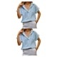 thumbnail image 2 of Minnieouse Camisa de mujer Blusa de manga corta Office Lady Beach Vacation Elegante verano Top Ropa Accesorios Azul claro XL Type1 NO1 Minnieouse CBP235255, 2 of 6