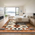 thumbnail image 3 of ODIKA 8'x10' Machine Washable Non-Slip Area Rug, Southwestern Beige High Traffic Rug with Pad, Beige, 1030468, 3 of 8