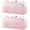 Baby Pink, variant on Baby Blue Table Cloth for 6 Foot Rectangle Tables Fitted Stretch Spandex Table Cover with Skirt 6ft Baby Shower Birthday Party Banquet Ruffle Tablecloth Wedding Table Cloths Desk Skirt, 2 Pack