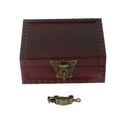 thumbnail image 2 of Wood Treasure Chest, Antique Vintage Large Capacity Hand Made Treasure Chest  For, 2 of 8