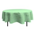 thumbnail image 1 of LA Linen Mint& Nappe Ronde en Toile de Jute Teintée TCBurlap72R-44; Mint - 72 in., 1 of 4