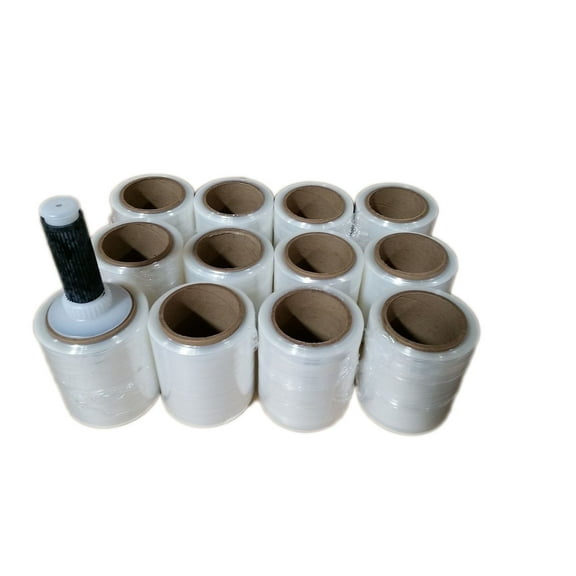 The Boxery Hand Stretch Shrink Wrap, 3" x 1000' Roll, 18 Count