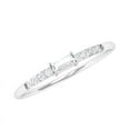 thumbnail image 5 of Empire Jewelry 0.8 Ct Baguette Cut Excellent Casual Stacking Diamond Ring - 14K White Gold Plated Anniversary Rings on Sale - Stackable Rings - Daily Wear Fine Jewelry - Anniversary Gifts, 5 of 5