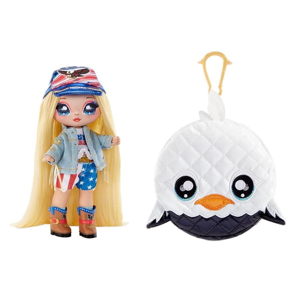 Na Na Na Surprise série Glam 2, Erika Featherton – poupée-mannequin de 19 cm (7,5 po) patriote inspirée d’un aigle