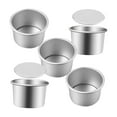 thumbnail image 5 of NICEXMAS 5-Piece Round Metal Cake Pans Set with Removable Bottom for Easy Baking and Perfect Cakes Every Time, 5 of 6