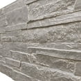 thumbnail image 3 of Ekena Millwork 49"W x 25 1/2"H x 1 1/4"D Acadia Ledge Stacked Stone, EverStone Faux Stone Siding Panel, Grey Granite, 3 of 11