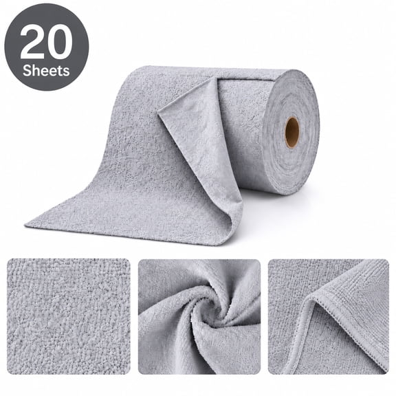 Microfiber Cleaning Towels, Reusable Cloths for Kitchen and Car