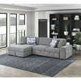 thumbnail image 5 of Lexicon Raife 2-Piece Chenille Sectional with Left Chaise in Gray, 5 of 5