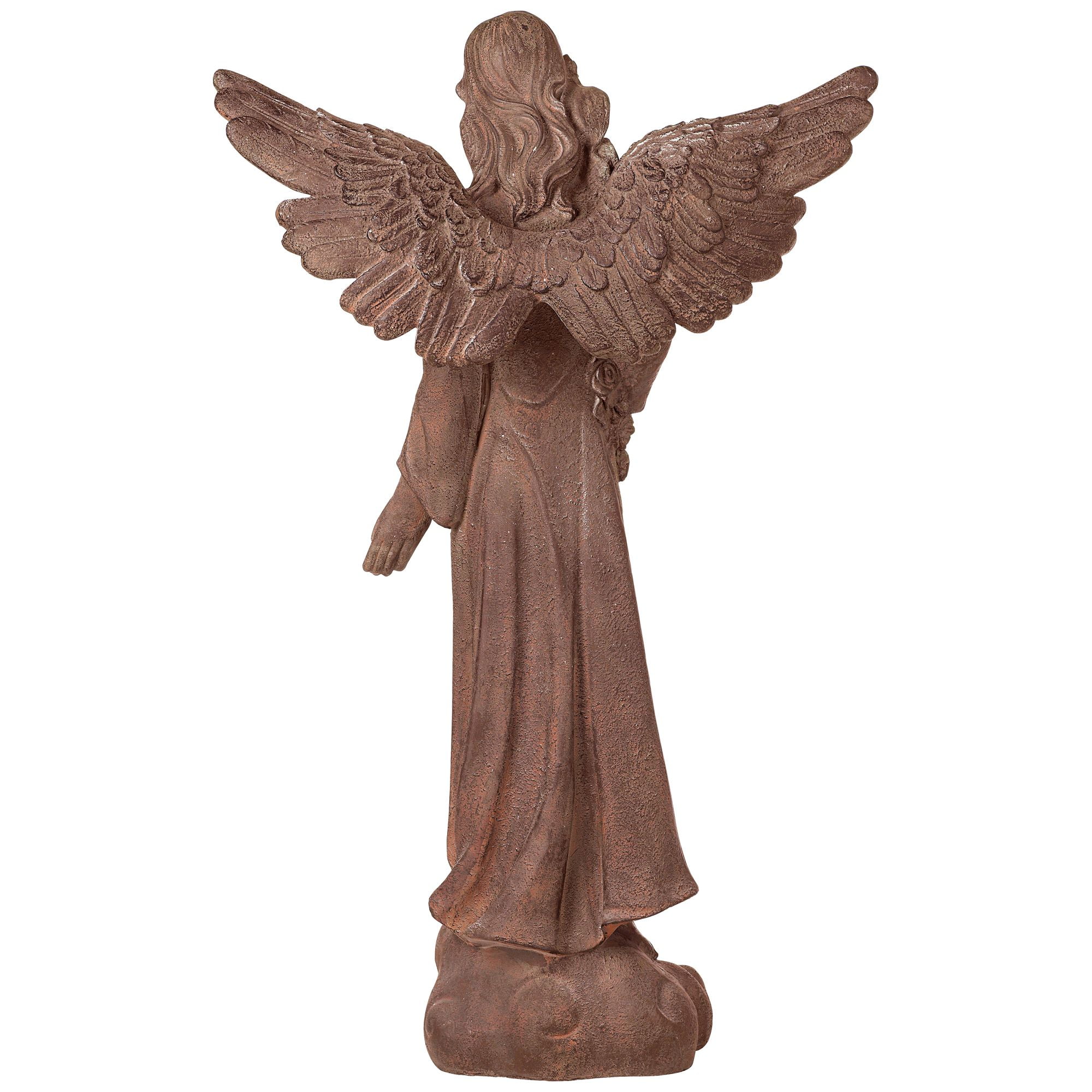 Kensington Hill Large English Tudor Angel Garden Statue Sculpture Catholic Religious Holy Decor Outdoor Garden Porch 41 1/2" High