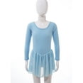 thumbnail image 4 of CHICTRY Girls Long Sleeve Solid Ballet Dance Leotard Dress,Sizes 2-12, 4 of 7