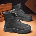 thumbnail image 3 of Botas altas para hombre, botas con plataforma, zapatos cálidos de algodón para invierno para hombre, zapatos deportivos cómodos antideslizantes, botas de nieve para exteriores, 3 of 4