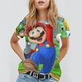 thumbnail image 4 of Super Mario Luigi Cartoon Unisex Short-sleeve Shirt For Men Women Novelty 3D Print T-Shirt Soft Comfortable Tee Shirts, 4 of 7