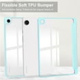 thumbnail image 3 of Tri-Fold Transparent Tablet Cover for Samsung Galaxy Tab A9 & A9 Plus - 8.7/11-Inch with Pen Slot and Auto Wake/Sleep Feature - Sky Blue, 3 of 6