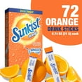 Sunkist Soda Orange Singles To Go Drink Mix, 12 Boxes with 6 Packets