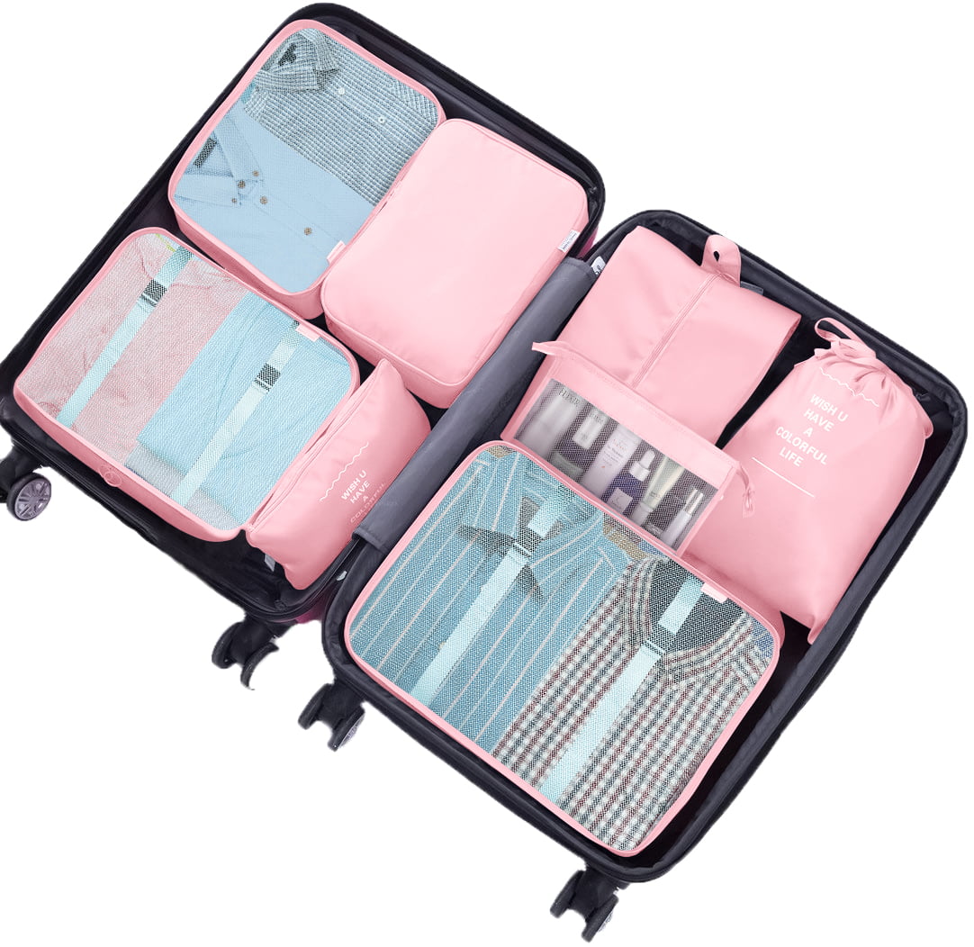 Moving Cloth Bedroom Blanket Storage Packing Cubes for Travel Travel Cubes Set Foldable Suitcase Organizer Lightweight Luggage Storage Bag Flat