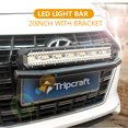 LED Light Bar with 23" Front Bumper Bull Bar Number Plate Holder For