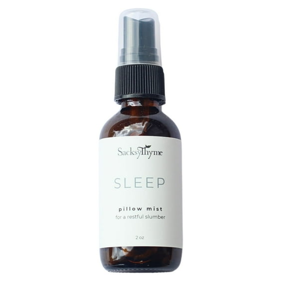 Sacksy Thyme SLEEP Pillow Spray, 2oz. - Relaxing Aromatherapy Bedroom Spray with Calming Lavender and Chamomile, Linen Pillow Mist for Stress and Anxiety, Plant Based Sleep Spray, Made in USA (2 oz)