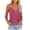 Hot Pink, variant on Xunlbb Tank Top for Women Ladies' Summer Solid Color Zipper V-neck Sexy Sleeveless Tank Top T-shirt Women's Top Sleeveless Tops for Women Under $5 S-2XL