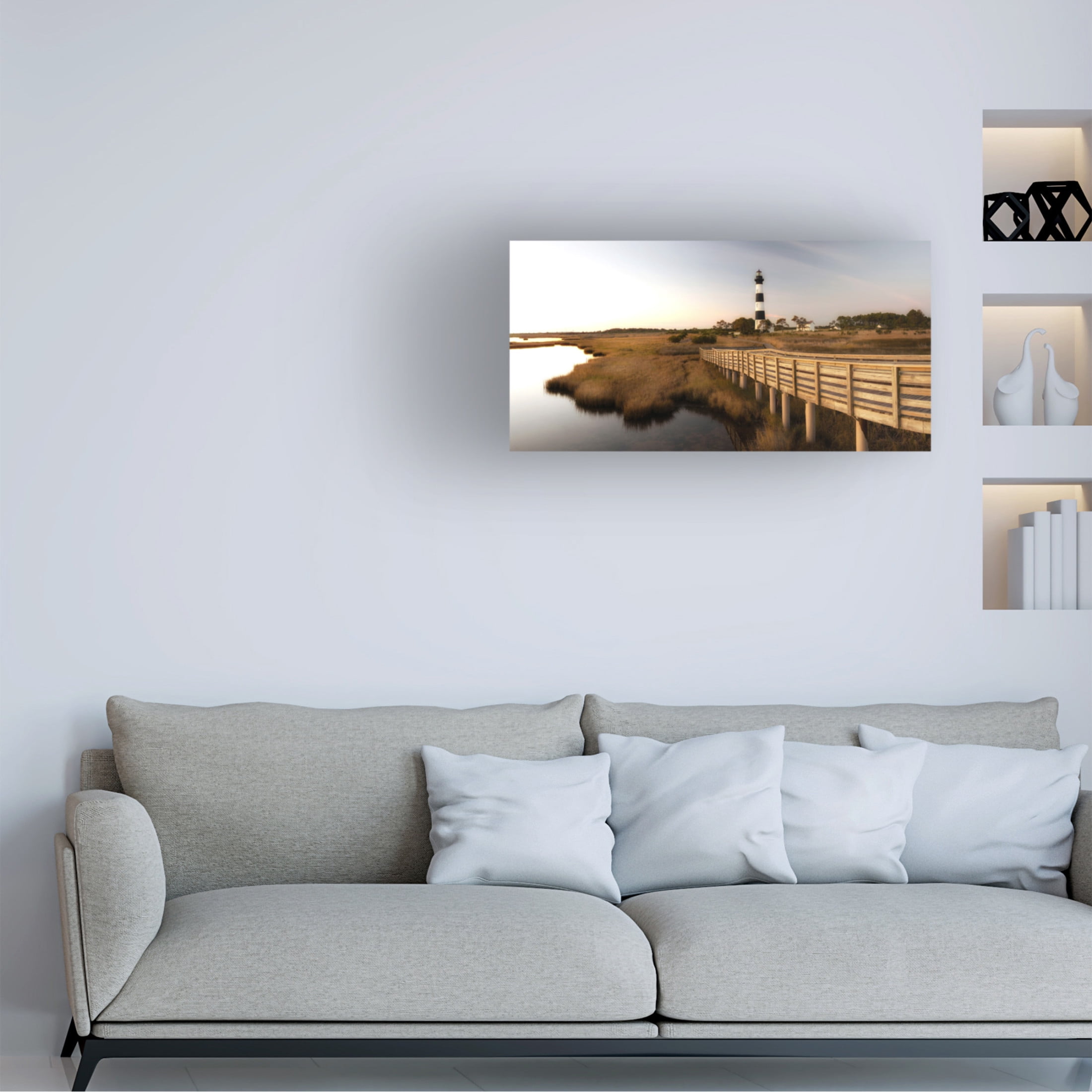 Canvas Wall Art - Danny Head 'Bodie Panorama' Wall Art for Living Room, Bedroom, or Office Décor by Trademark Fine Art - 19 x 10 Inches