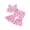 Pink, variant on BemeyourBBs Western Baby Girl Cowgirl Outfits Toddler Baby Girl Summer Clothes Horse Star Hat Print V Neck Sleeveless Button Down Tank Vest Tops and Bell Bottoms Flare Pants Set