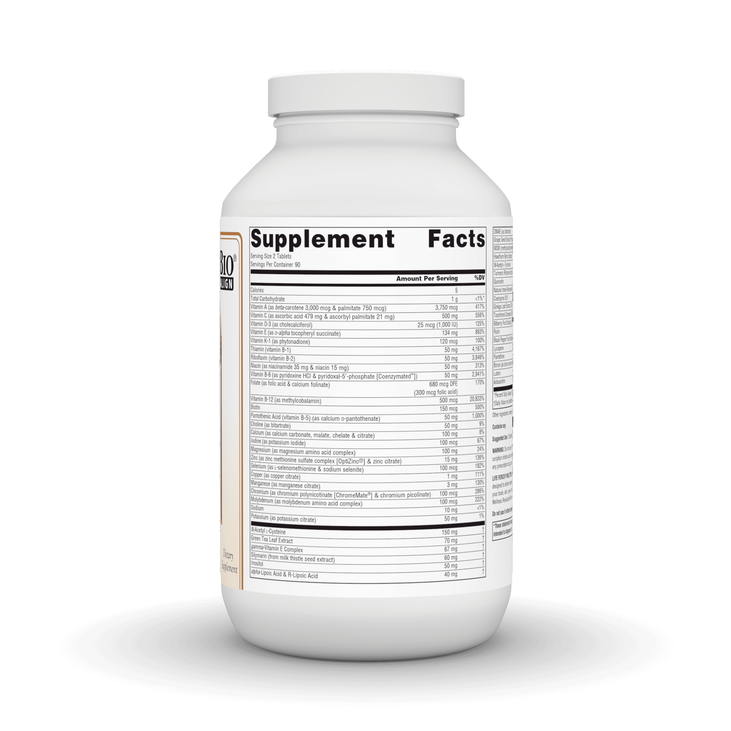 Source Naturals Life Force Multiple, Enegry Activator No Iron*- 180 Tablets
