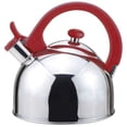 thumbnail image 1 of Tetera MAGEFESA Cocina Acacia Rojo 2 Litros Acero inoxidable con sonido de ebullición, 1 of 3