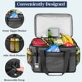 thumbnail image 3 of OPUX Cooler Bag, 60 Cans Insulated Soft Collapsible Portable Cooler, Soft Sided Leakproof Cooler for Beach Camping with Shoulder Strap, Ice Chest for Travel Road Trip Picnic, Charcoal Gray, 3 of 9