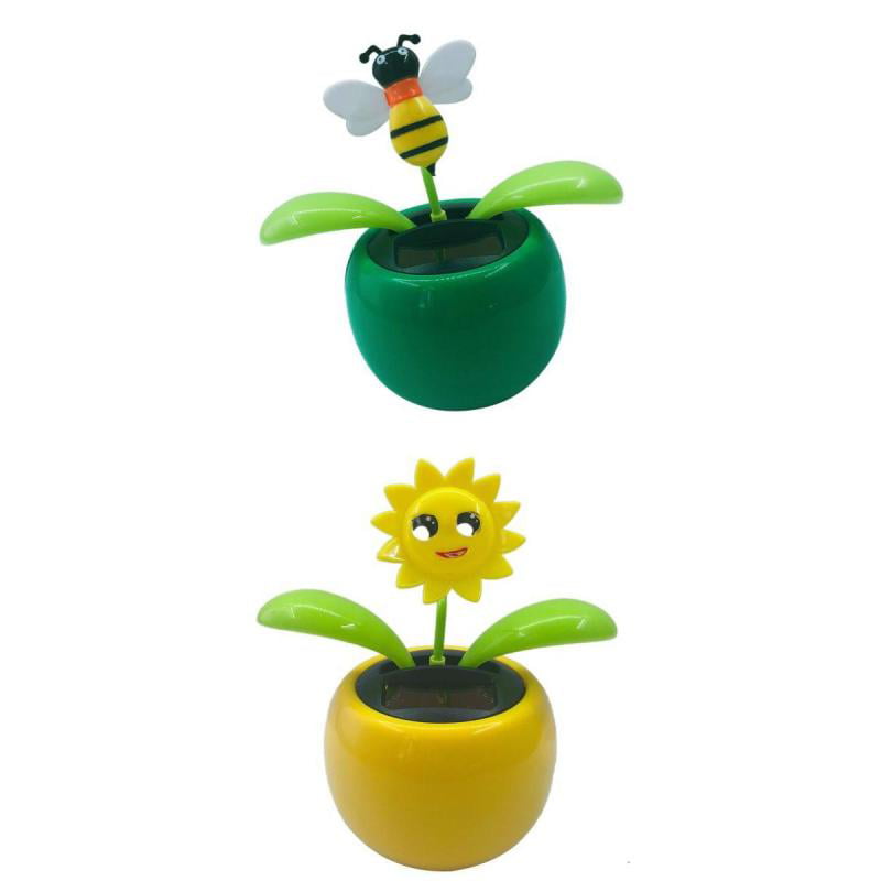 Details about   Solar Powered Bobble Plant Toy Dancing Flower Toy For Car Dashboard Decor 