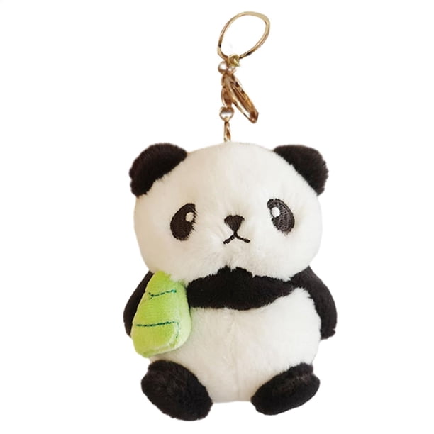 Llavero panda: adorable llavero de peluche panda, llavero para bolso panda | Llavero con charm panda, llavero panda, llavero panda