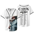 thumbnail image 2 of Carin Leon Boca Chueca Tour Merch Baseball Jacket Women Men Fashion Casual Short Sleeve Jersey T-shirts, 2 of 3