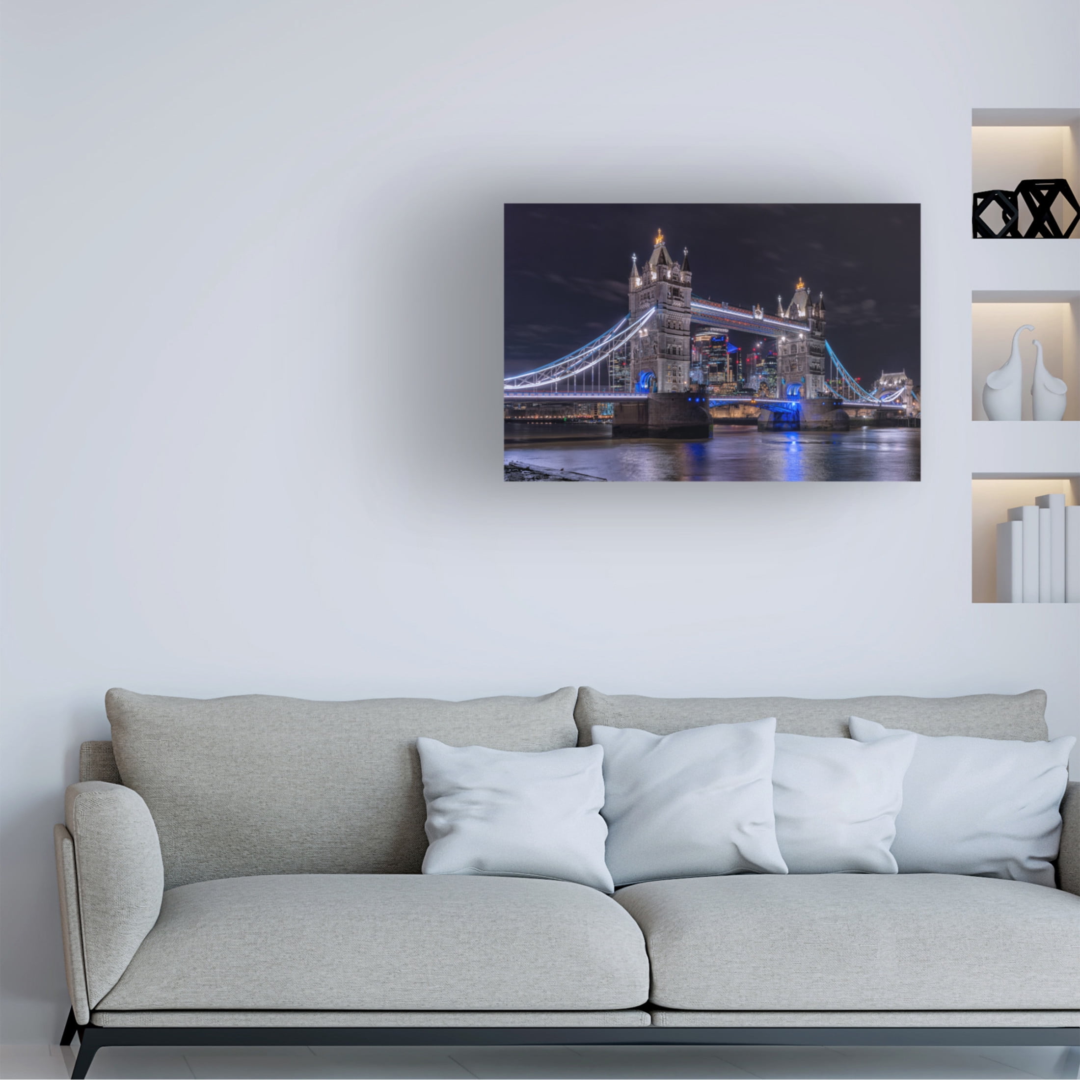 Trademark Fine Art Michael Kalika Tower Bridge In London Canvas Wall Art