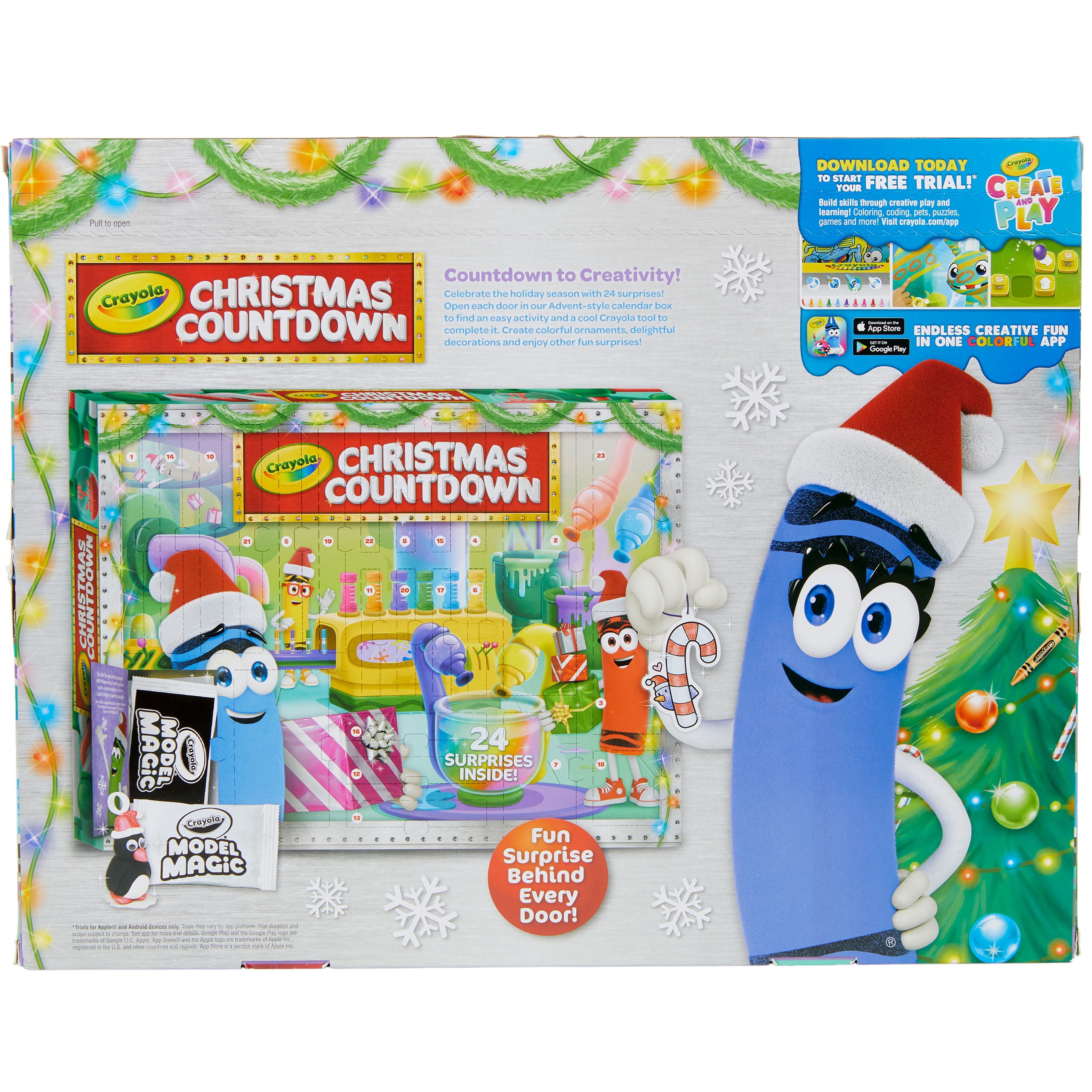 Crayola Christmas Countdown Advent Calendar, Holiday Gifts for Kids -  Walmart.com