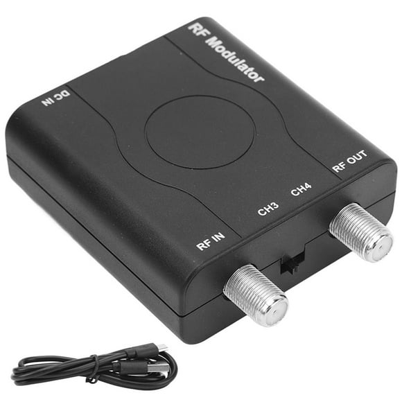 -Compatible RF Modulator Adapter, RF Modulator Coaxial Converter, HD Multimedia Interface to RF Modulator NTSC
