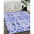 thumbnail image 2 of Ahgly Company Indoor Rectangle Patterned Medium Slate Blue Area Rugs, 7' x 9', 2 of 6