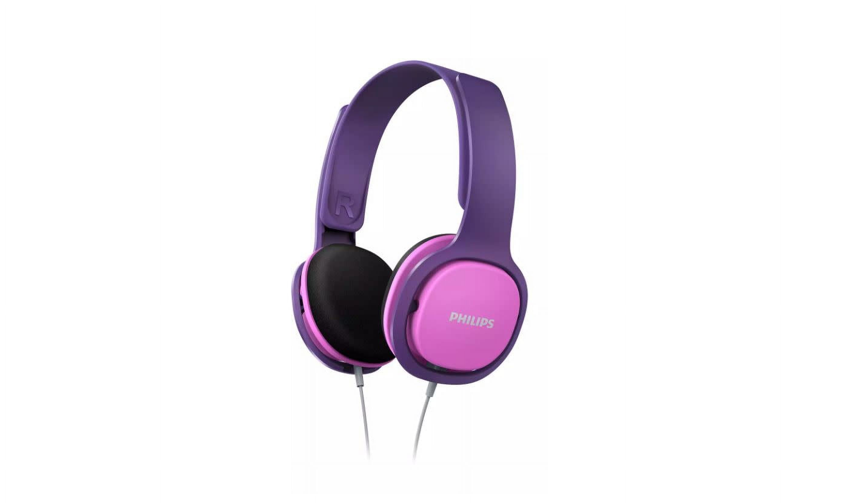 (3 pack) Philips Kids Headphones, Pink/Purple