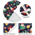 thumbnail image 2 of FMSHPON Snowflake Santa Xmas Tree Xmas Christmas Tree Skirt Stand Mat for Holiday Party Decoration Indoor Outdoor 36 inches, 2 of 6