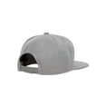 thumbnail image 3 of Top Headwear Polyester Flat Bill Snapback, Light Grey, 3 of 3