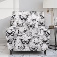 thumbnail image 2 of Jiueut Butterfly Print Recliner Cover, Stain Resistant Furniture Protector Dustproof Recliner Slipcover with Elastic Bottom for Pet Hair Protection, 2 of 7