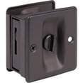 thumbnail image 2 of Square Pocket Door Lock, Privacy (Bed/Bath) Latch, Oil-Rubbed Bronze by Stone Harbor Hardware, 2 of 3